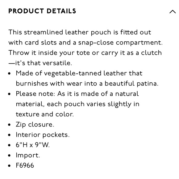 Madewell Colorblock Leather Pouch Clutch - Picture 4 of 4